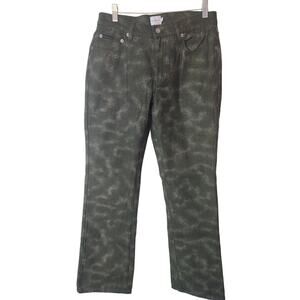 CK Jeans Dark Green Snakeskin Print Jeans, NWT, Size 8